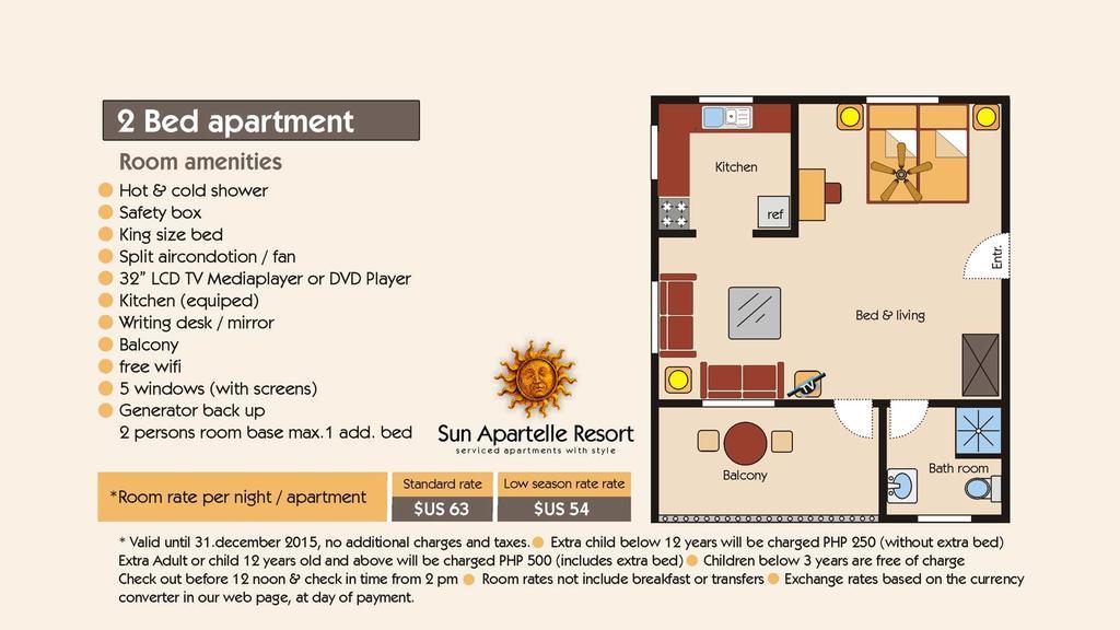 Sun Apartelle Panglao Extérieur photo